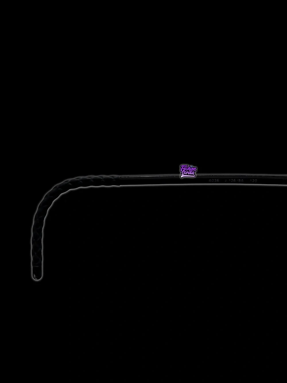 Chanel Model 4036 C126/8A Green Ombré Black Logo Rimless Y2K Shield Sunglasses